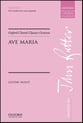Ave Maria SSAA/SSAA choral sheet music cover